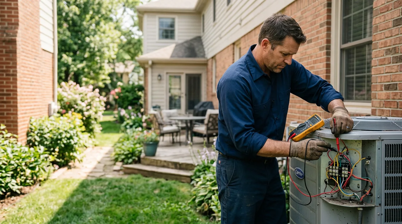 HVAC technician working near Milton, WV